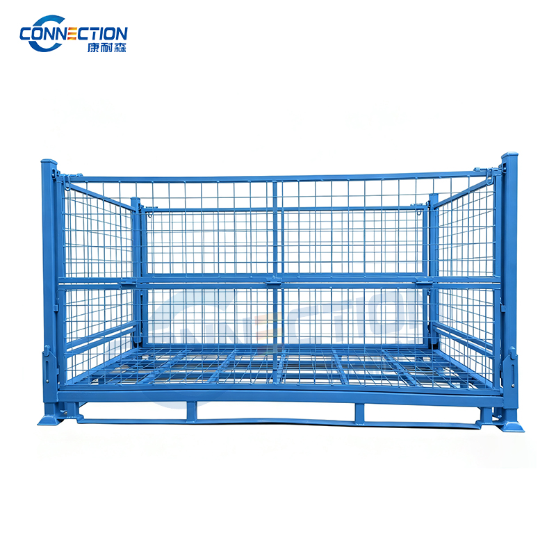 Long Collapsible Wire Mesh Storage Cage for Pallet Rack CC-2320/1300