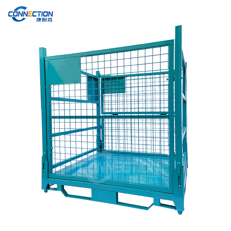 Powder-Coated Collapsible Stackable Gas Cylinder Storage Cage GS-1108/1200