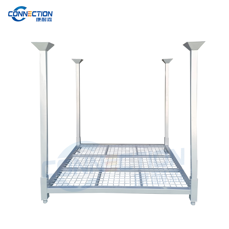 Heavy-Duty Mesh Base Stacking Rack for Tires and Parts TR-1524M