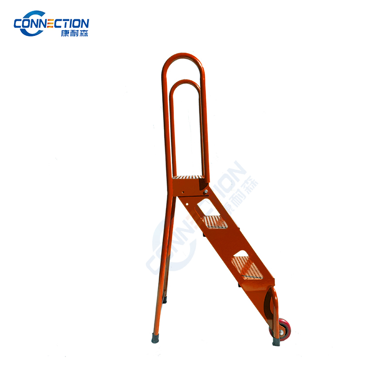 3-Step Folding Mobile Warehouse Ladder FL-3