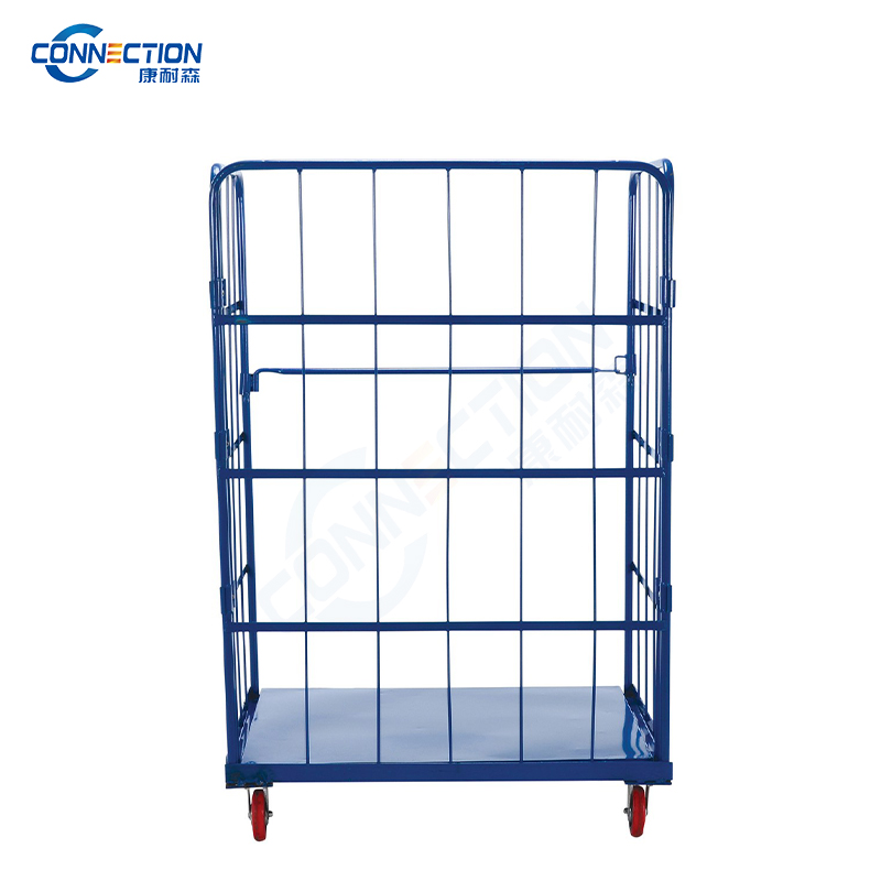 1-Shelf Folding Roll Container Trolley LC-3143-1