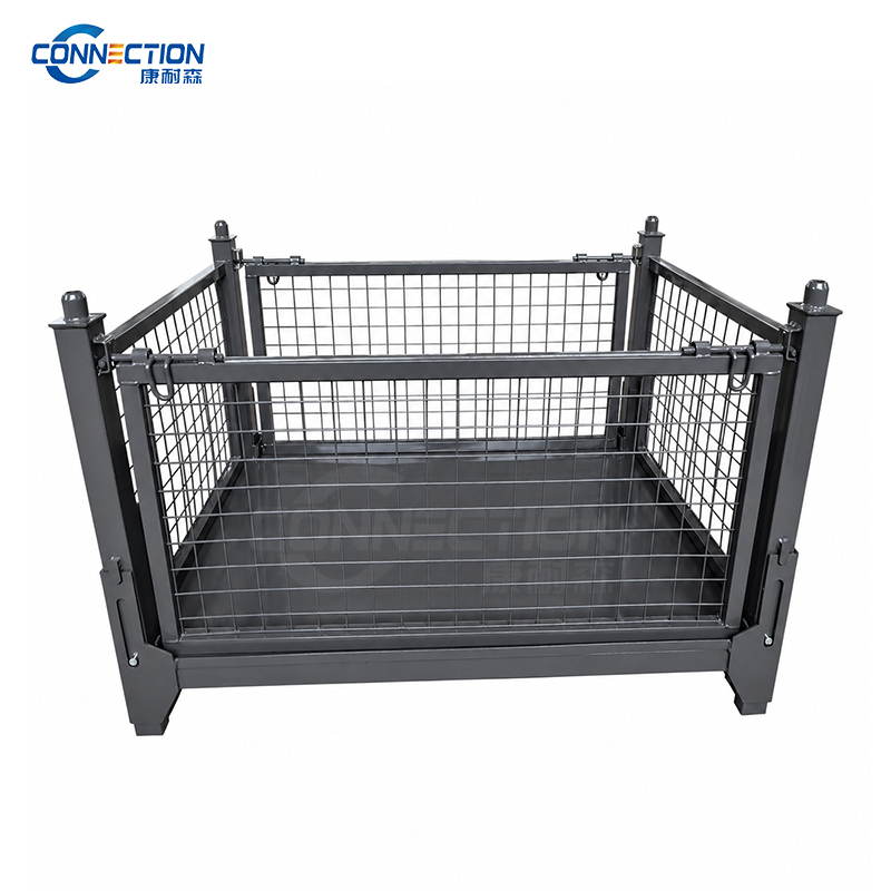 Stackable Collapsible Powder-Coated Storage Cage CC-1200/800
