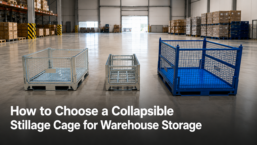 Collapsible Stillage Cage Structure