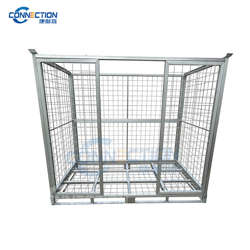 Zinc-Plated Stackable Detachable Wire Mesh Storage Cage DC-2350/2100