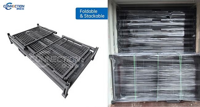 Collapsible Steel Mesh Storage Cage